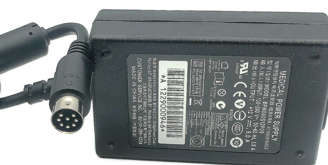 *Brand NEW*Original Barco Medical Power Supply 12V 5A 8-Pin BPM060S12F09 AC Adapter